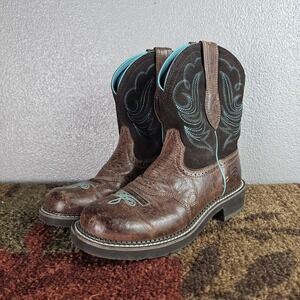 Ariat Ladies Fatbaby Heritage Dapper Western Boots 10016238 Women sz 9.5 B